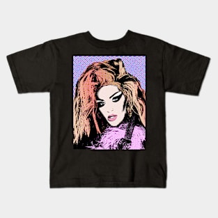 Kylie Sonique Love style pop art Kids T-Shirt